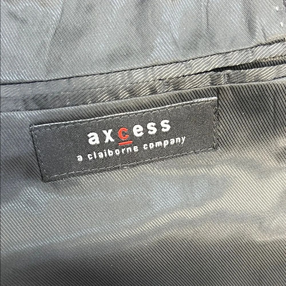 Axcess Men's Black Pinstripe 3 Button Suit Coat /Jacket Size Size 44S